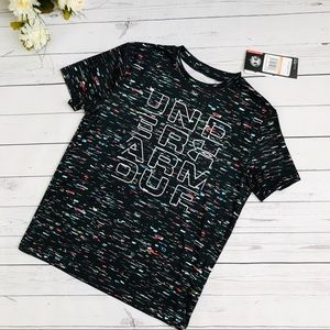 Boys Black/multicolor Activewear Loose  Shirt